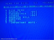 disk menu for pd disk
